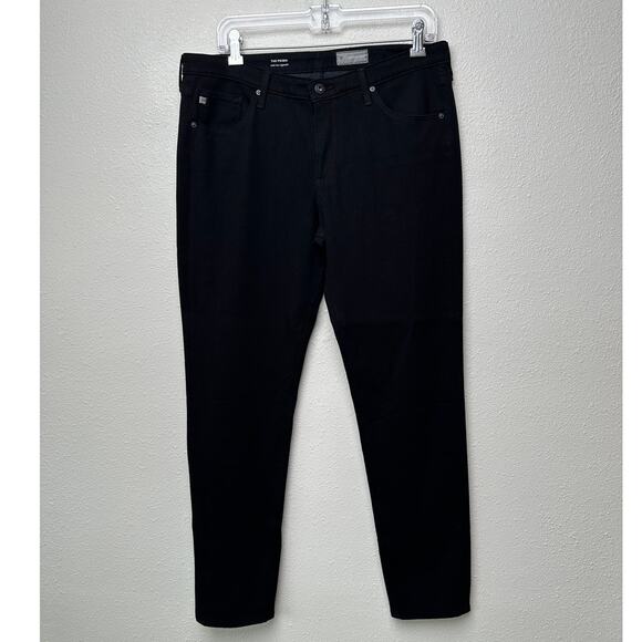 AG Adriano Goldschmied The Prima Crop Black Jeans Women’s 31 Cigarette - Picture 2 of 12